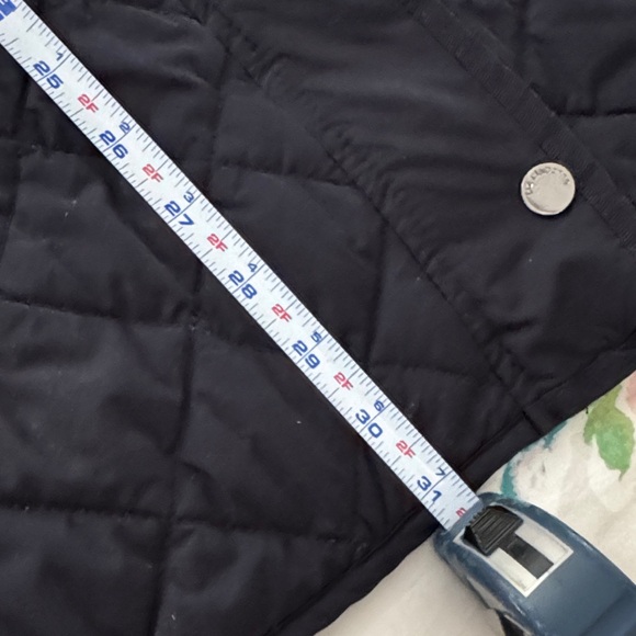 Navy Quilted Jacket Mid Length XL - Picture 9 of 9